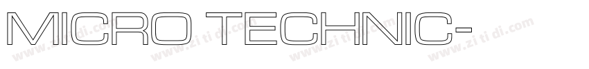 Micro Technic字体转换